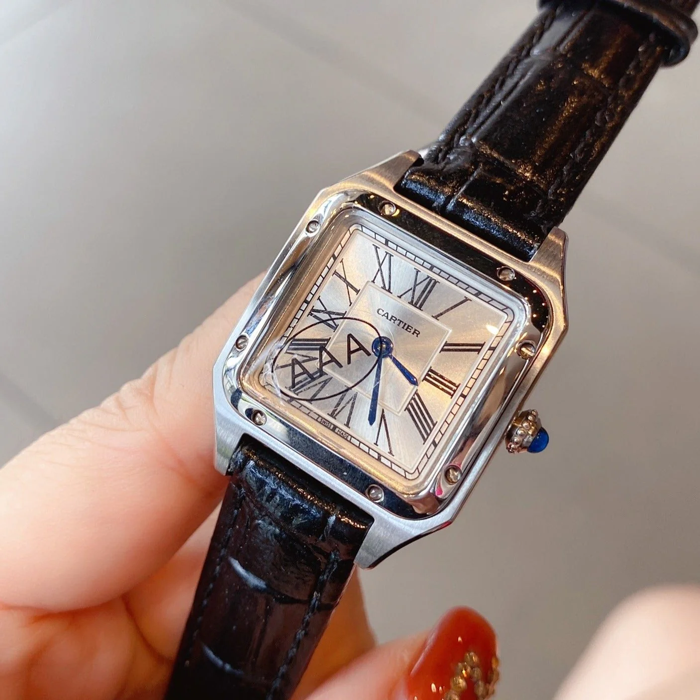 Cartier Watch SANTOS DE CARTIE QUARTZ 28MM STEEL CASE