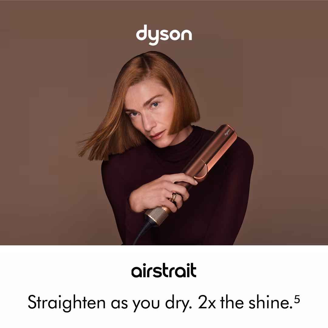 Dyson  Limited Edition Airstrait Wet-to-dry Straightener in Plum and Copper