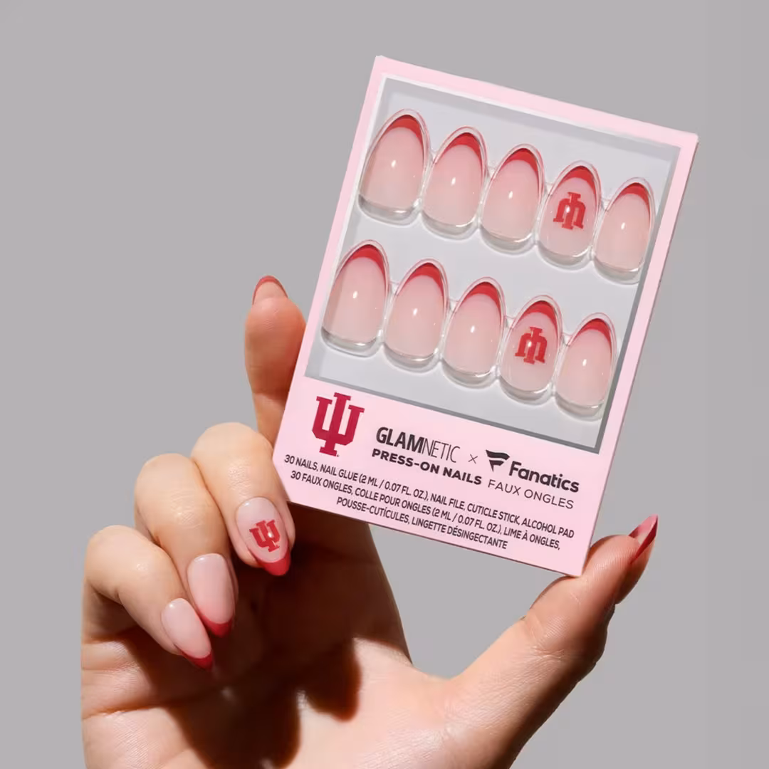 Glamnetic x Fanatics Nail  Indiana Hoosiers Press-On Nails