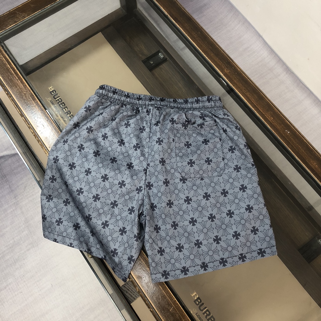 Chrome Hearts Style All-Over Cross Monogram Shorts