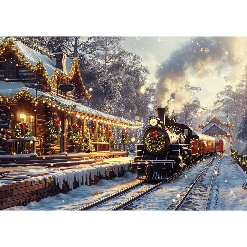 Puzzle 1000 El. Usa Collection: Christmas Express