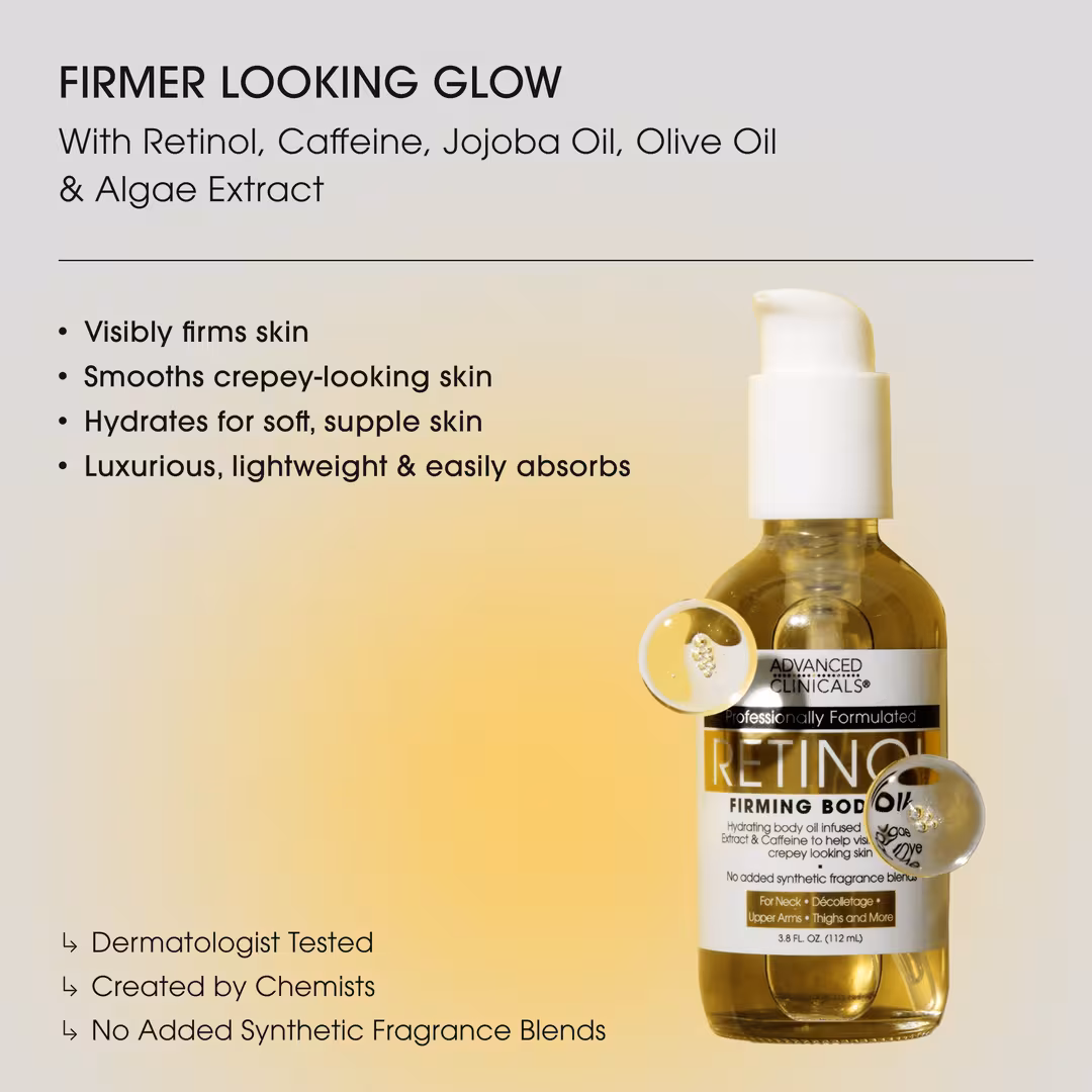 Advanced Clinicals  Retinol Firming Body Oil