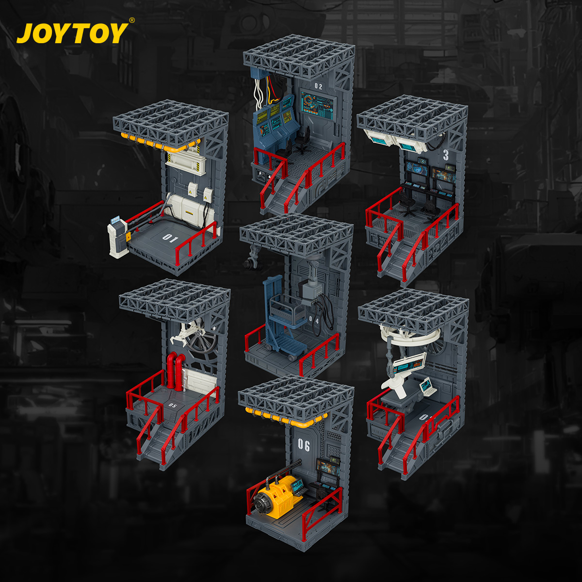 JOYTOY Hangar-Style Base Diorama Display Case - JOYTOY WORLD