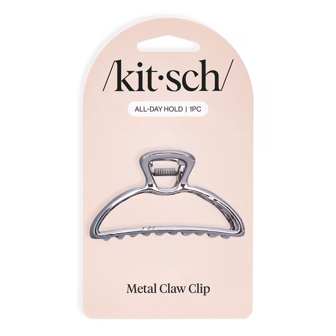 Kitsch  Hematite Open Shape Claw Clip