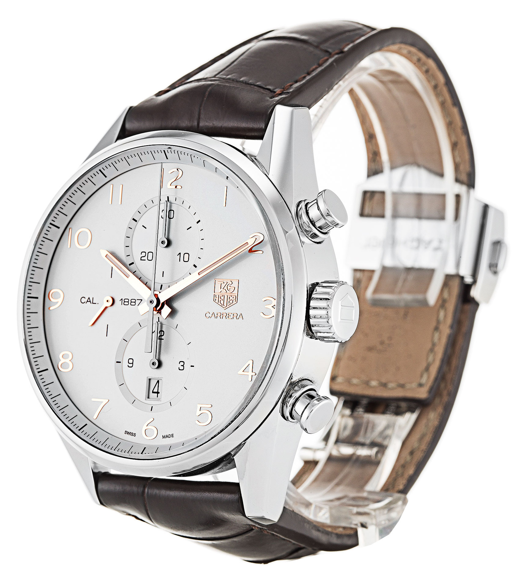 Replica Tag Heuer Carrera CAR2012.FC6236 White Dial Number Markers 43MM