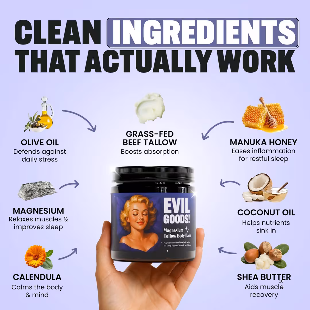 Evil Goods  Deep Sleep Magnesium Tallow Balm