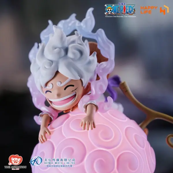 One Piece -  HAPPY LIFE Studio Devil Fruit Series LUFFY Gear5 Voice-Activated Night Lamp (Licensed)