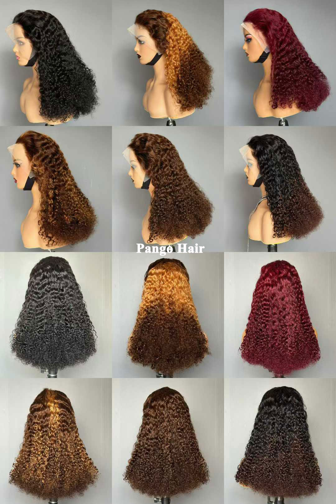 13A Double Drawn 13x4 frontal curly wig 150 Pango