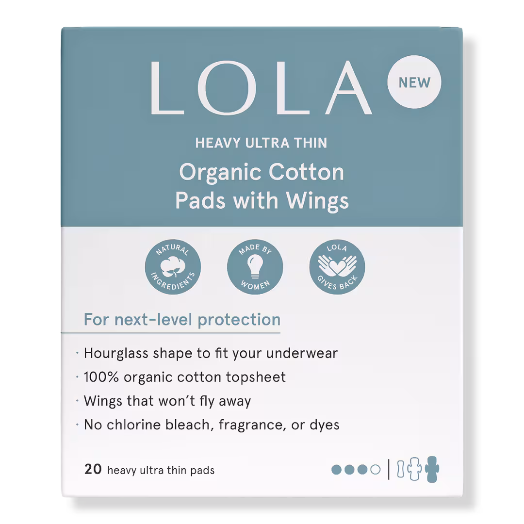 LOLA  Heavy Organic Cotton Pads W/ Wings