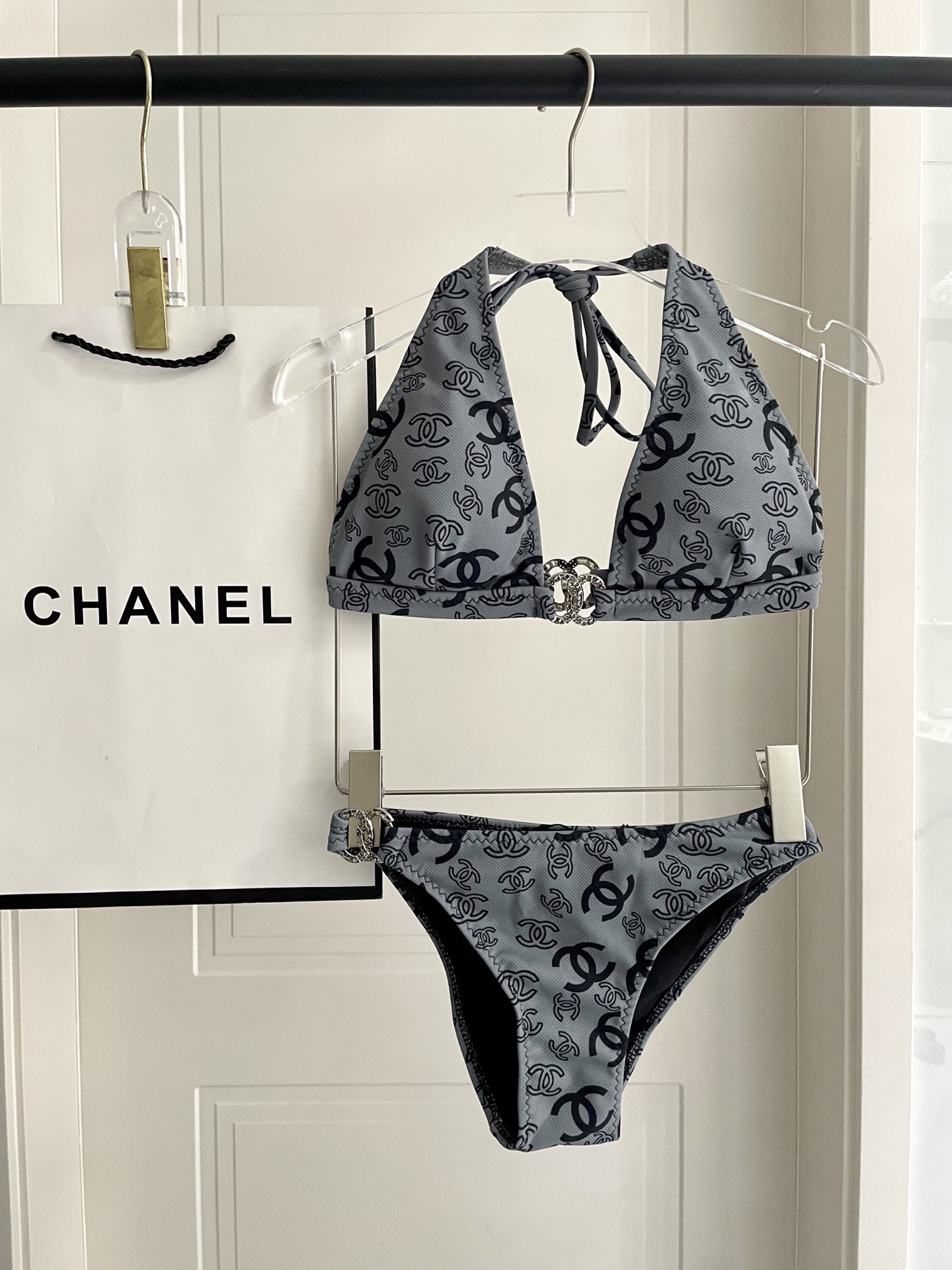 Chanel Two-Piece Swimsuit Swimwear