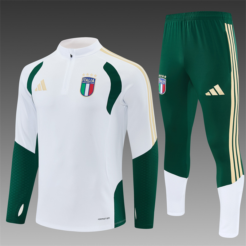 Adult/Kids 2026/2027 Italy Half-Pull Training Football Shirt