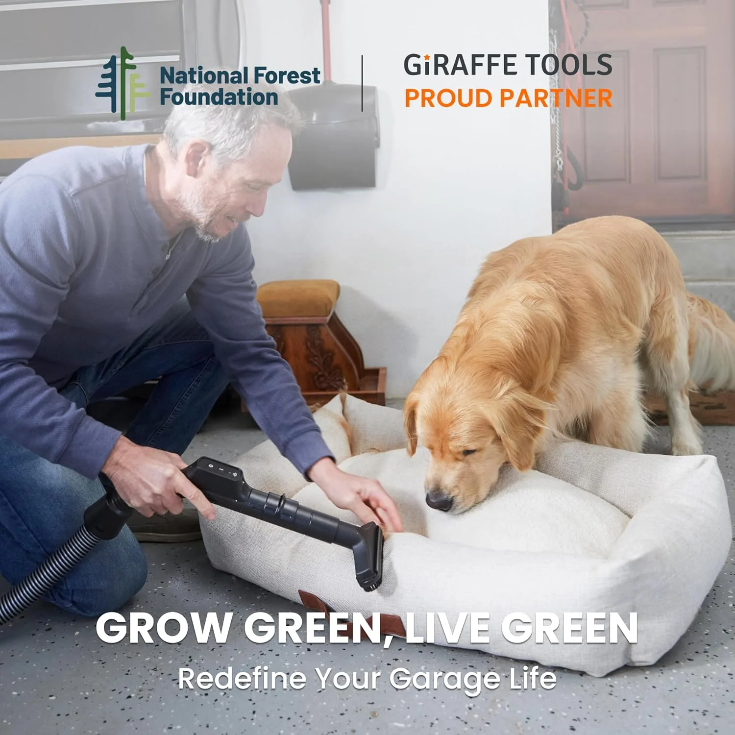 Giraffe Tools Wet Dry Vacuum Cleaner with 30FT Retractable Hose--Remote Control