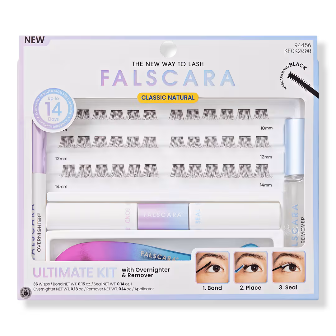 Kiss  Falscara Special Edition Starter Kit, Lash Clusters, Lengthening Wisps