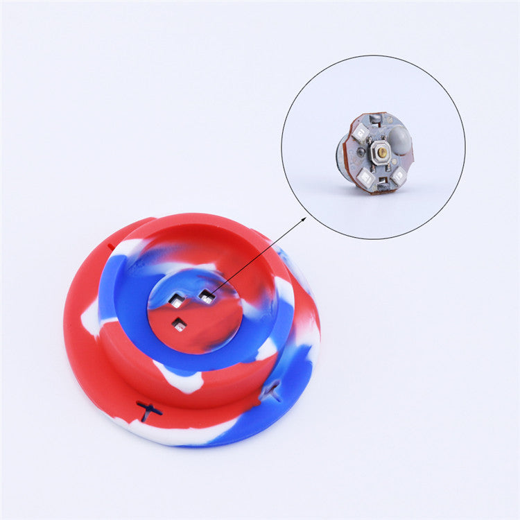 8 Microscope LED Luminous Silicone Dab Rig
