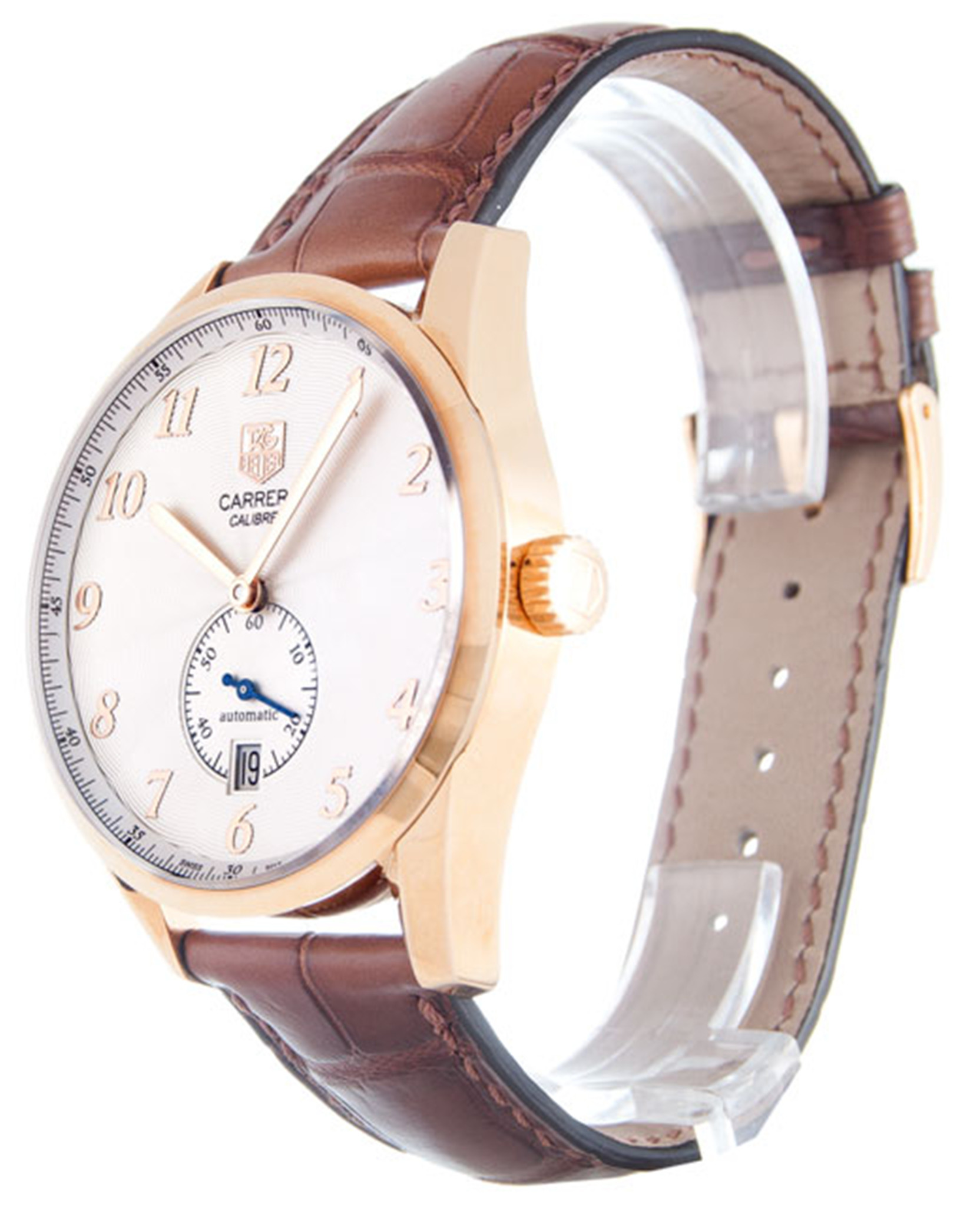 Replica Tag Heuer Carrera WAS2140.FC8176 Rose Gold Case Number Markers 39MM