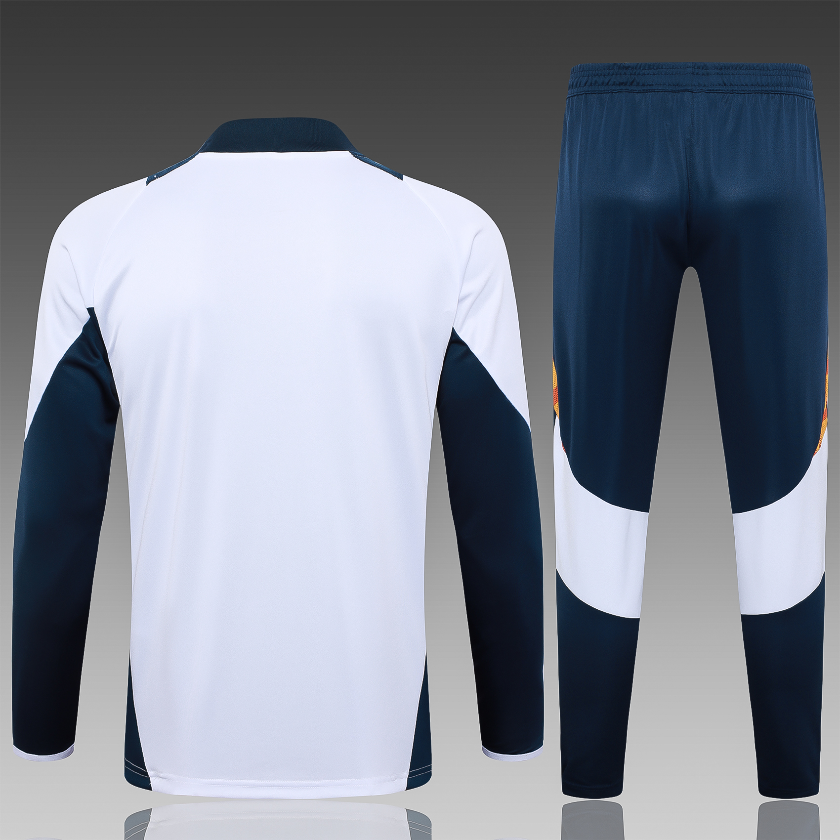 2024/2025 Real Madrid White Adult Half Zip Training Kit (Adult Kit)