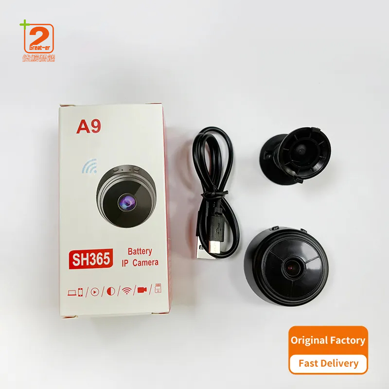 Mini WiFi Wireless IP Security Camera, Battery Powered Surveillance Cam, Night Vision & Remote Access for Home Monitoring
