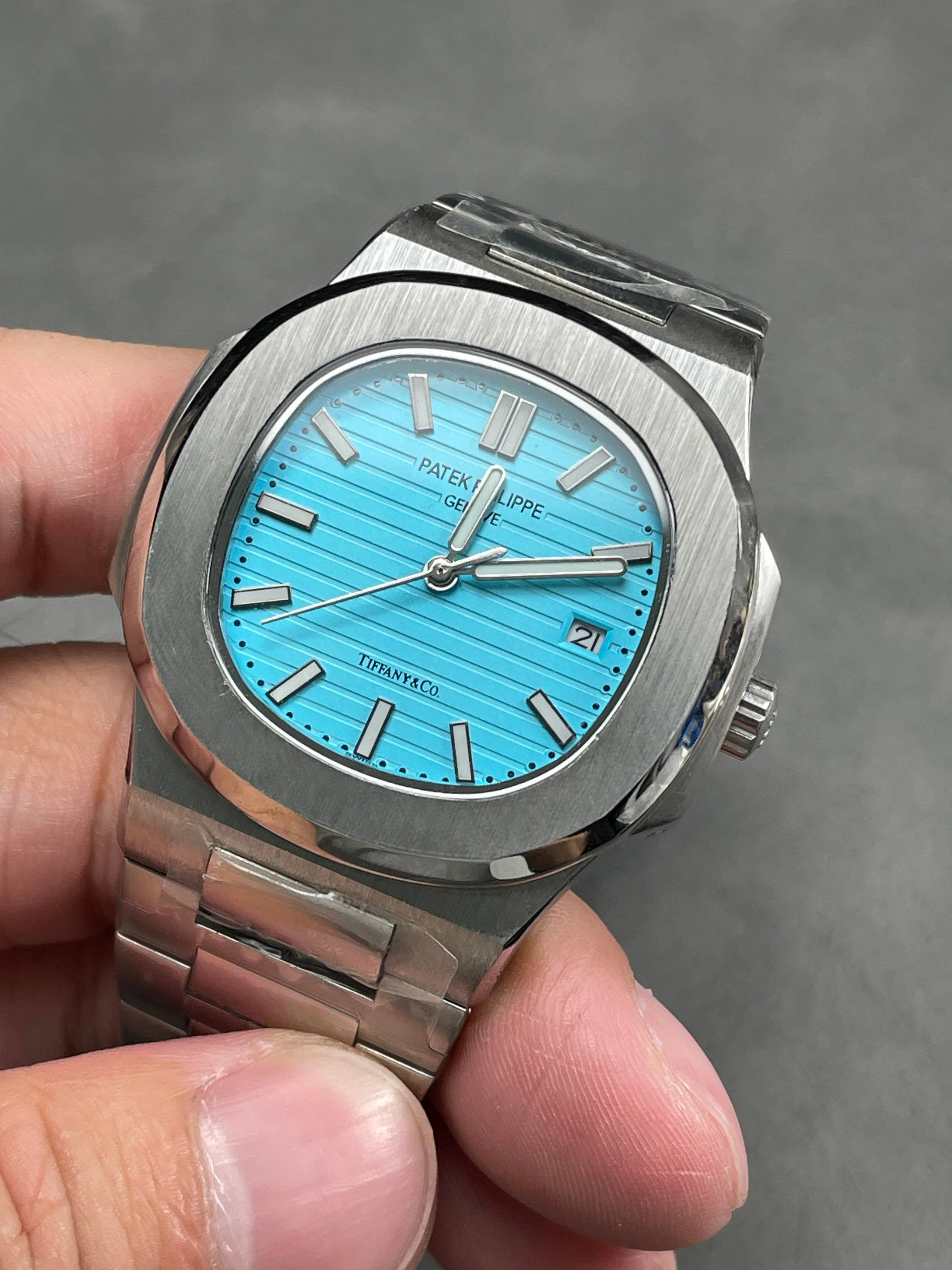 Patek Philippe Nautilus Tiffany & Co Blue Dial Watch
