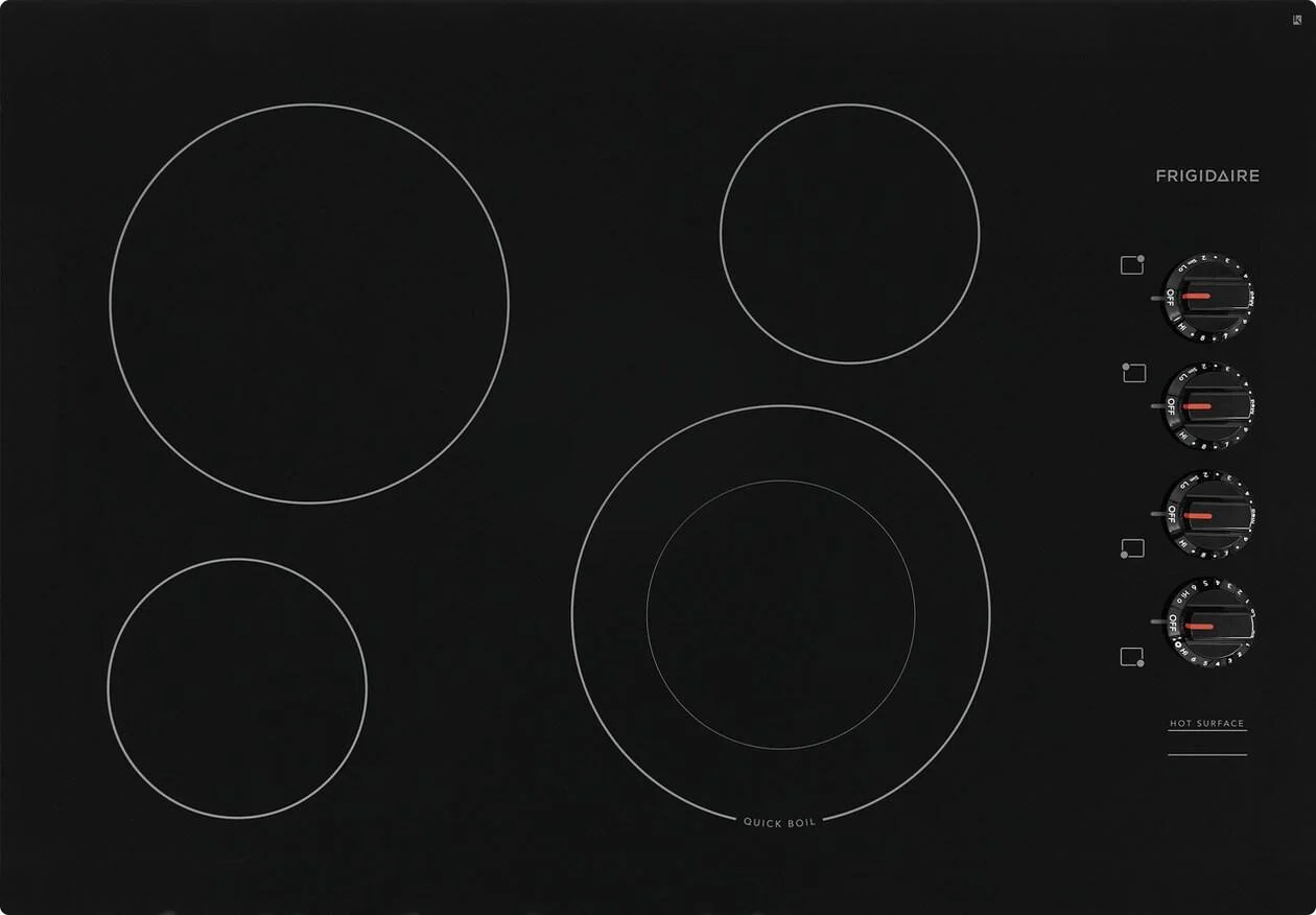 Frigidaire FFEC3025UB Electric Cooktop, 30", Black.