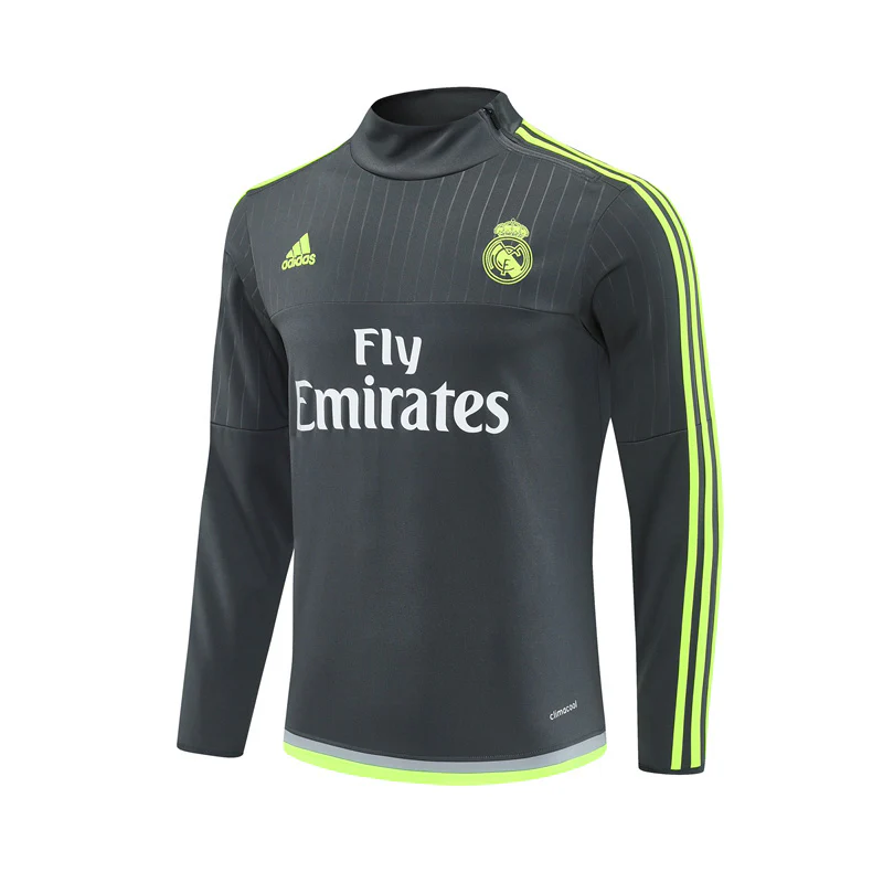 Real Madrid Training Jacket Men 2015 2016 Dark Grey
