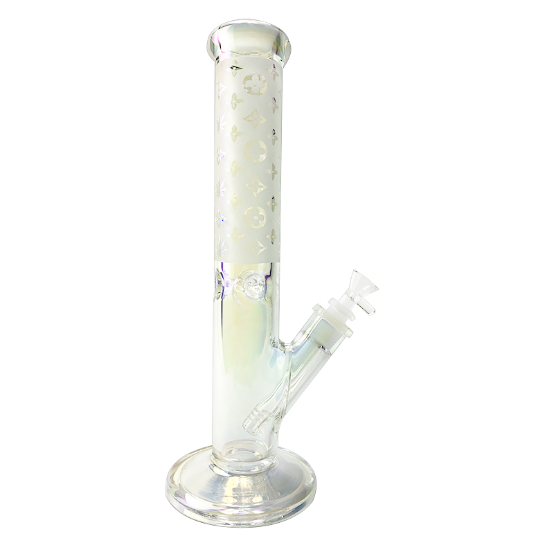14 Straight Neck Painting Glass Bong