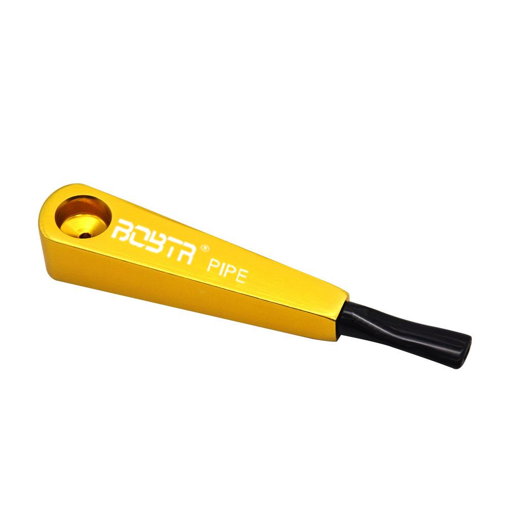 Straight Metal One Hitter Pipe