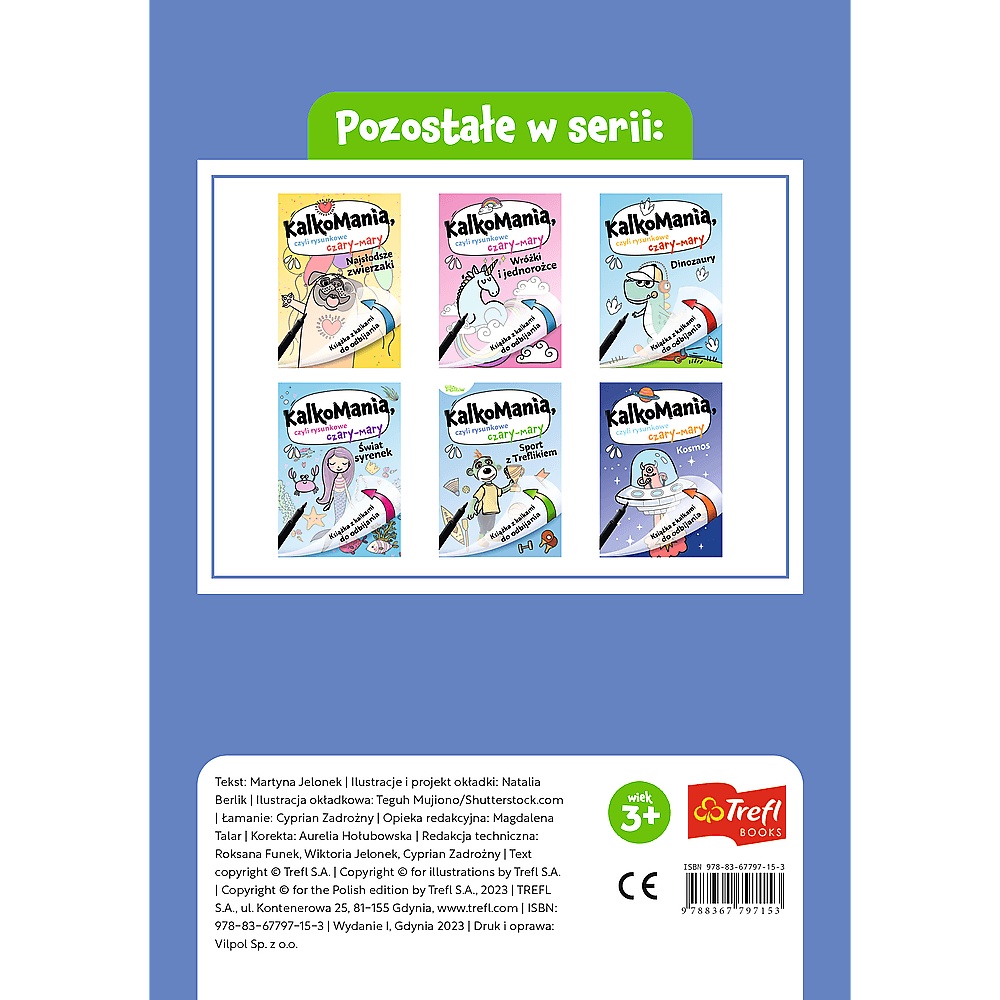 Książka Dla Dzieci Dzikie Zwierzęta. Kalkomania