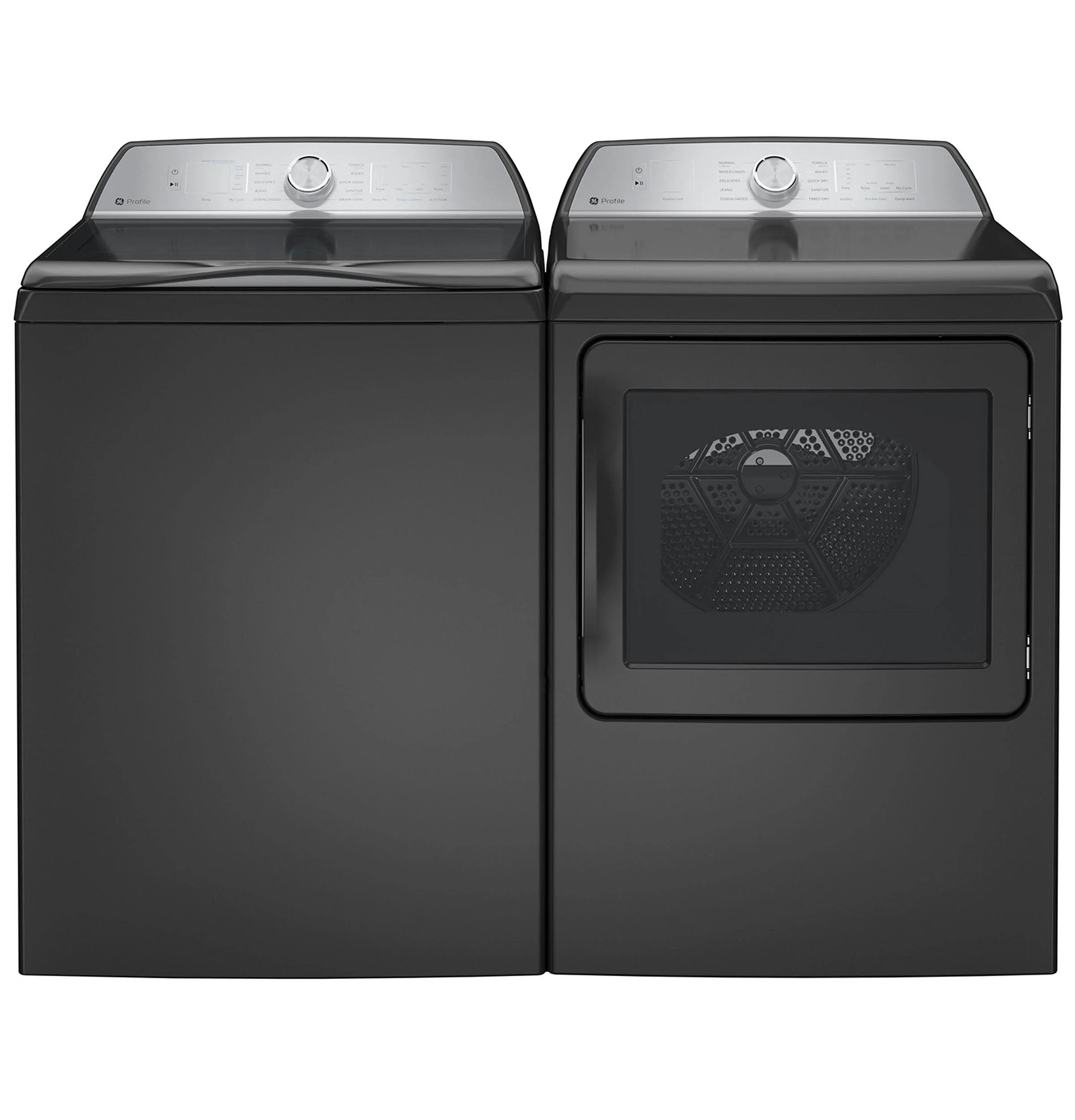 Ge Profile Ptd60ebr 27" Wide 7.4 Cu. Ft. Energy Star Rated Electric Dryer - Diamond Gray