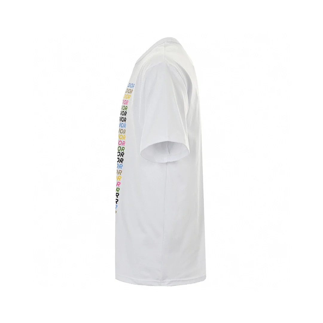 Dior T-Shirt - Multicolor Vertical Logo