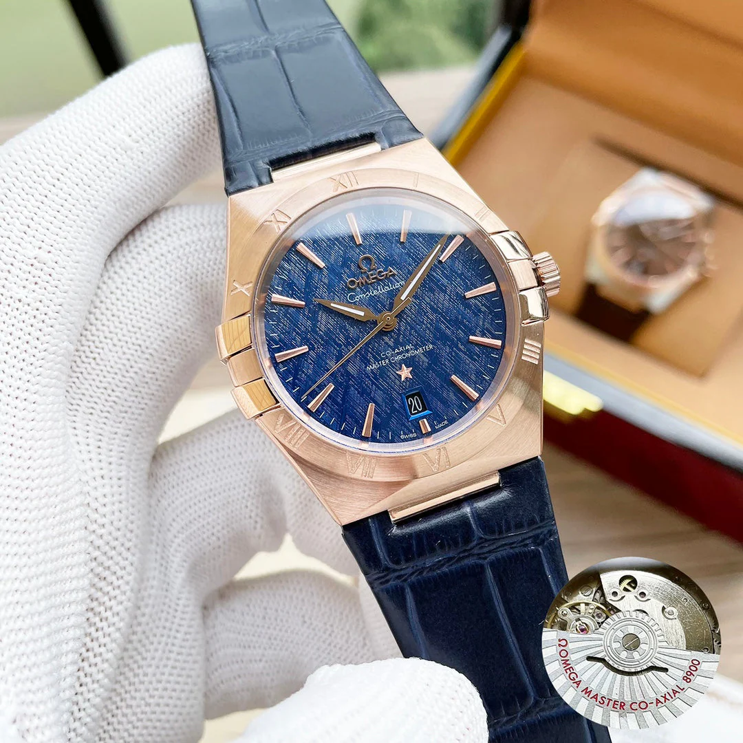 Omega Watch CONSTELLATION 39 MASTER COAXIAL STAINLESS STEEL LEATHER
