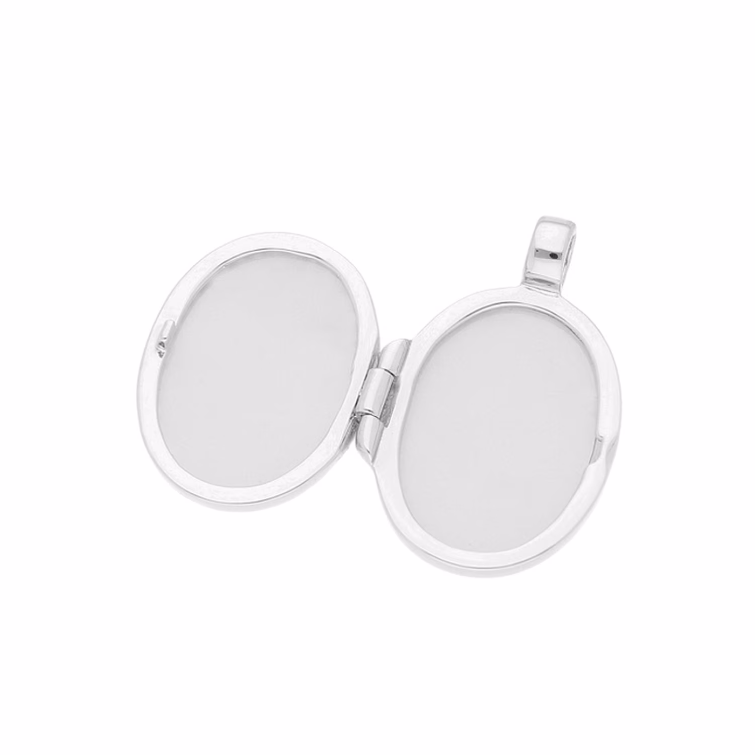 Anhänger Medaillon oval mit Zirkonia, Silber 925
