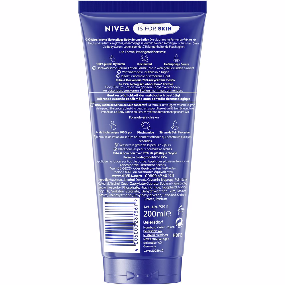 Body ultra-leichte Serum Lotion