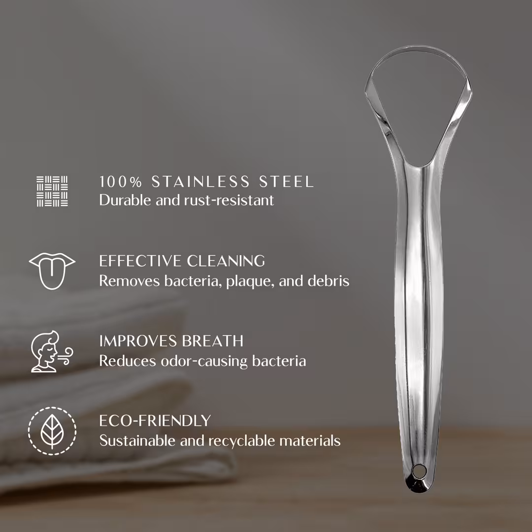 PURSONIC  Stainless Steel Tongue Cleaner – 2 Pack