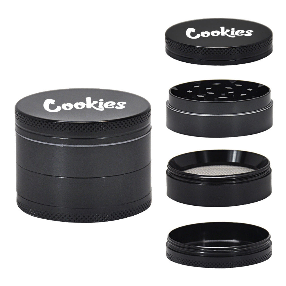 Cookies Zinc Alloy Weed Grinder 4 Layer