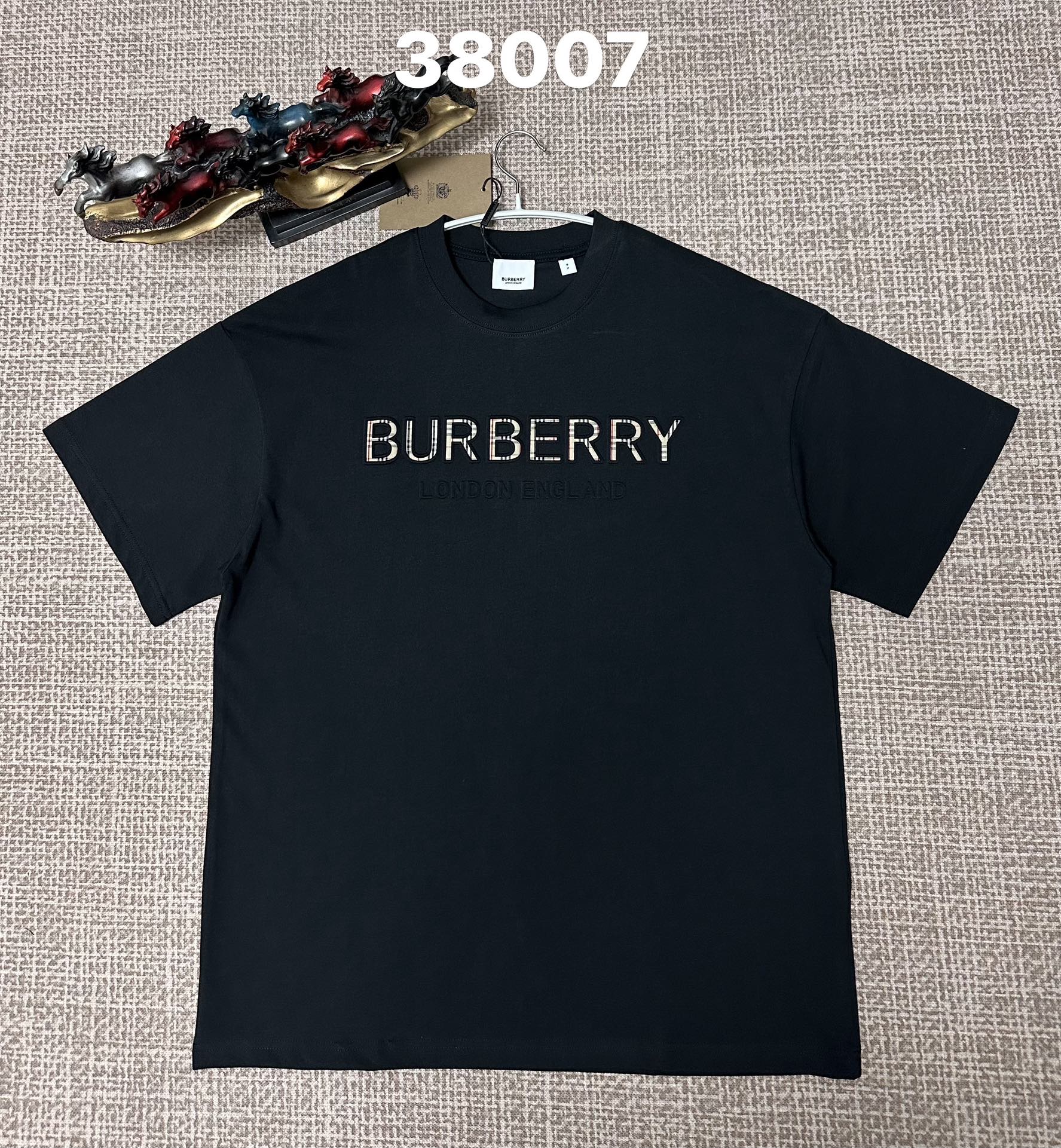 Burberry Check TB Monogram Logo T-Shirt