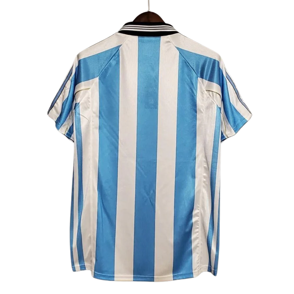Retro 1998 Argentina World Cup Home Soccer Jersey