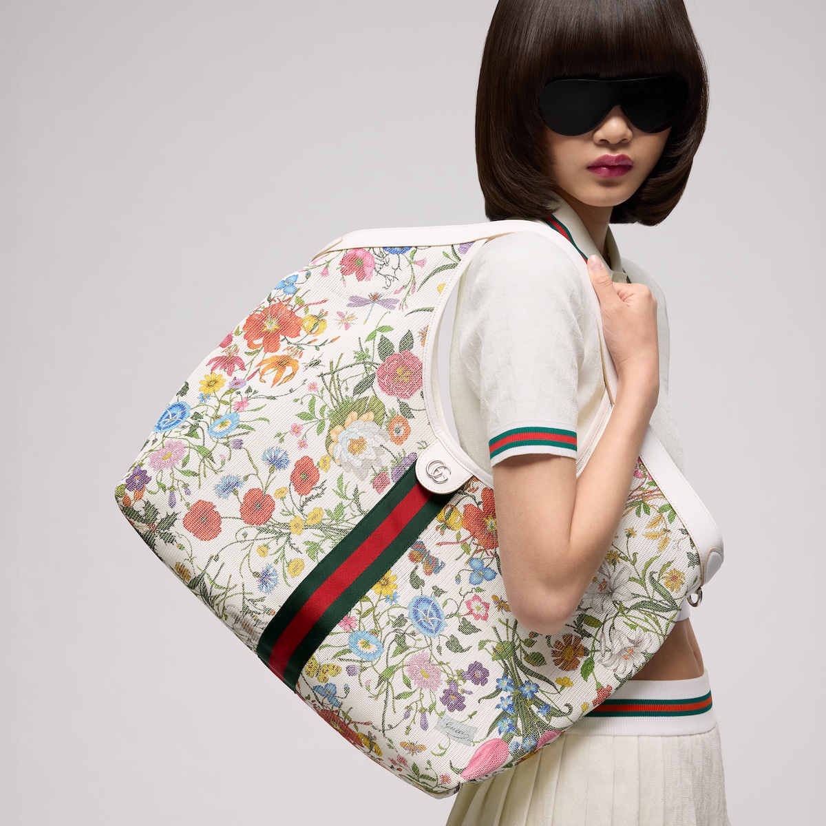 Gucci Giglio Flora large tote bag