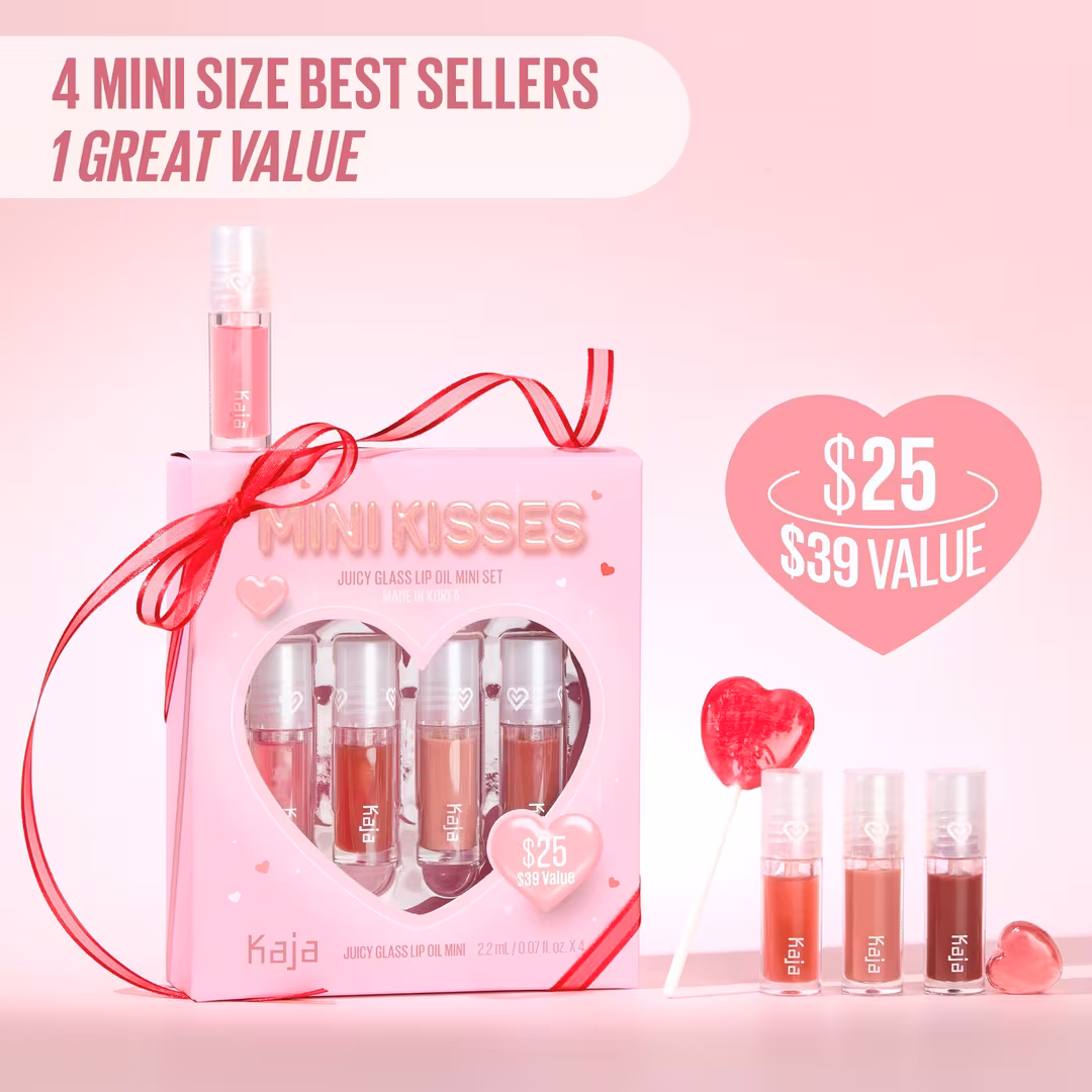 Kaja  Mini Kisses - Juicy Glass Lip Oil Mini Set