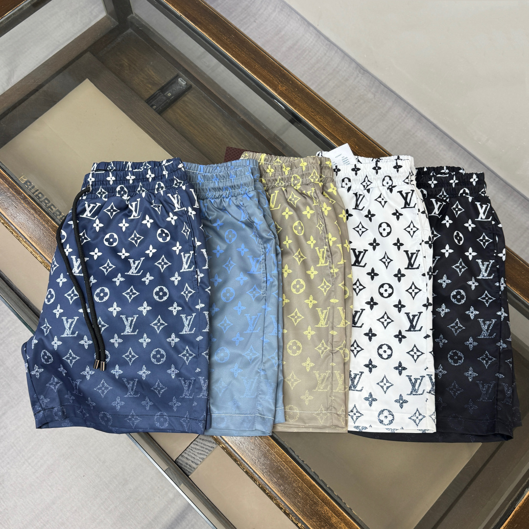 LV Style All-Over Gradient Monogram Casual Shorts