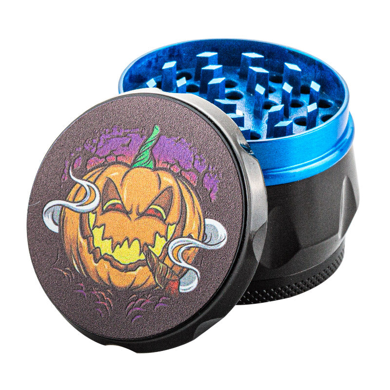 Halloweed Theme Zinc Alloy Herb Grinder 4 Piece