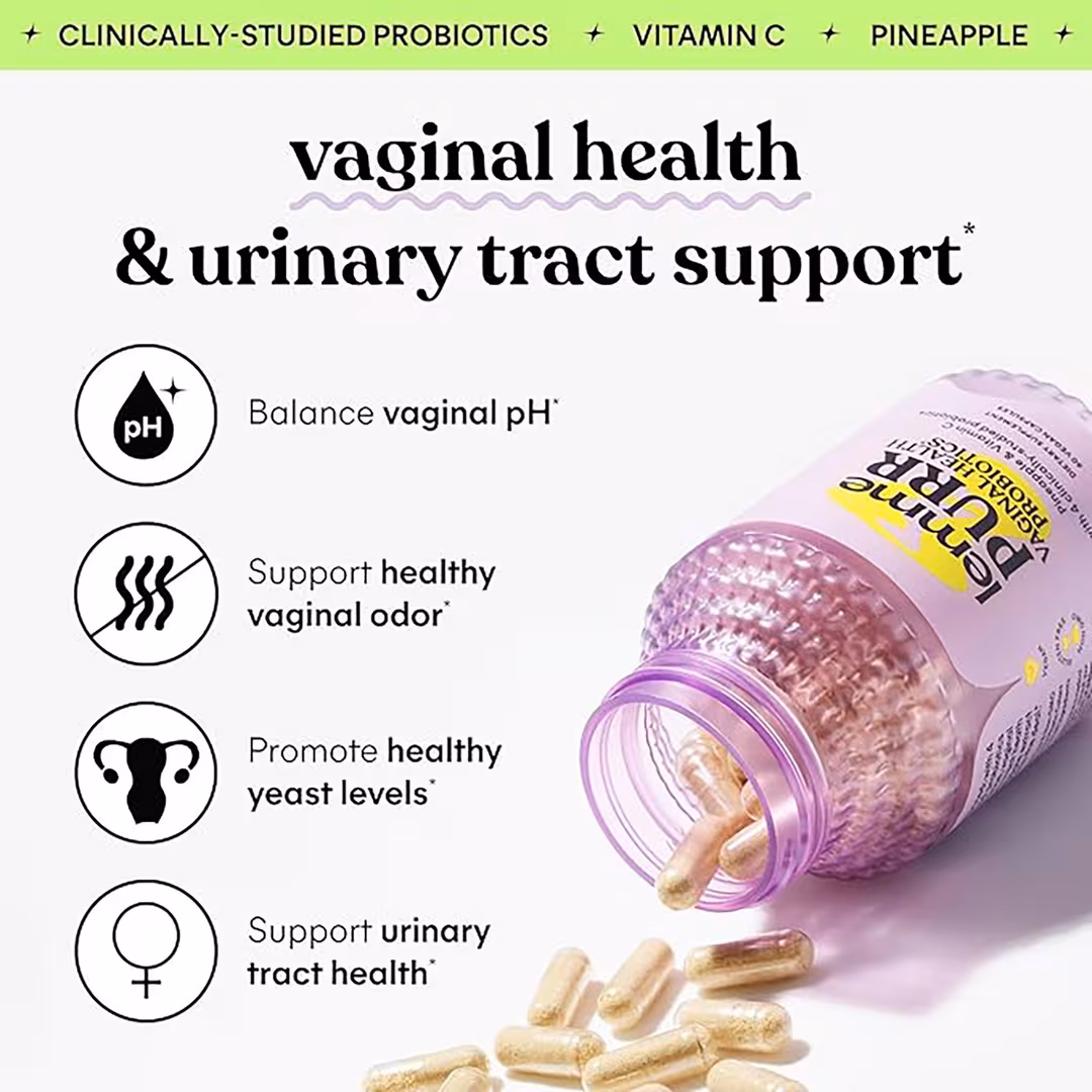 Lemme  Purr: Vaginal Odor & pH Balance Probiotic Capsules