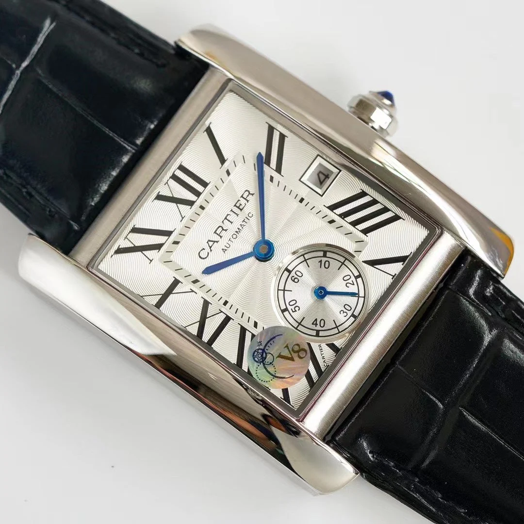 Cartier Watch TANK MC LADIES SECOND TIME WHITE DIAL