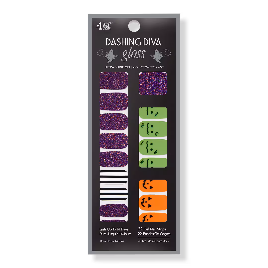Dashing Diva  GLOSS, Gel Nail Strips, Monster League
