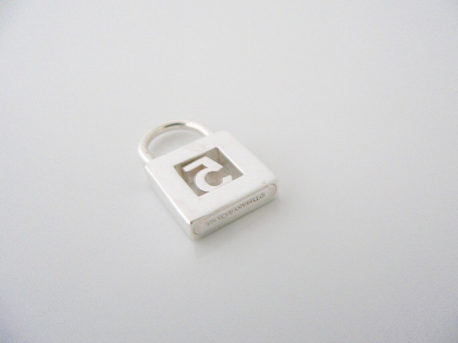 Tiffany & Co Number Charm Five 5 Padlock Pendant 4 Necklace Bracelet Personalize