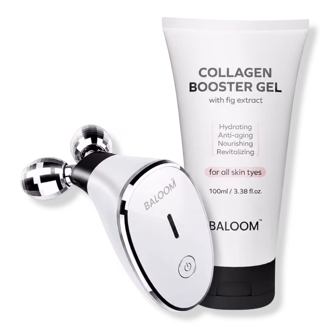 Baloom  Microcurrent Face Massager & Collagen Booster Gel Set
