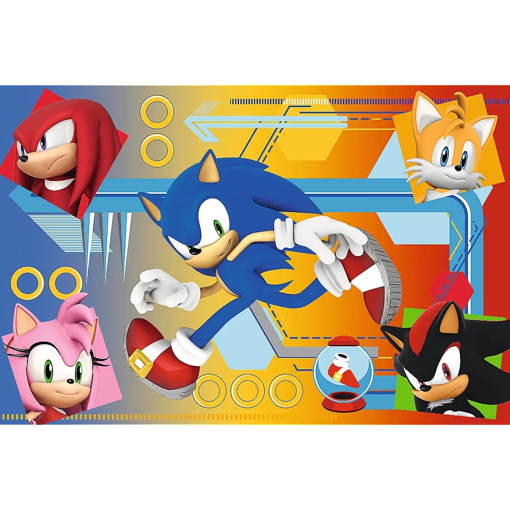 Puzzle Sonic 60 El. Sonic W Akcji