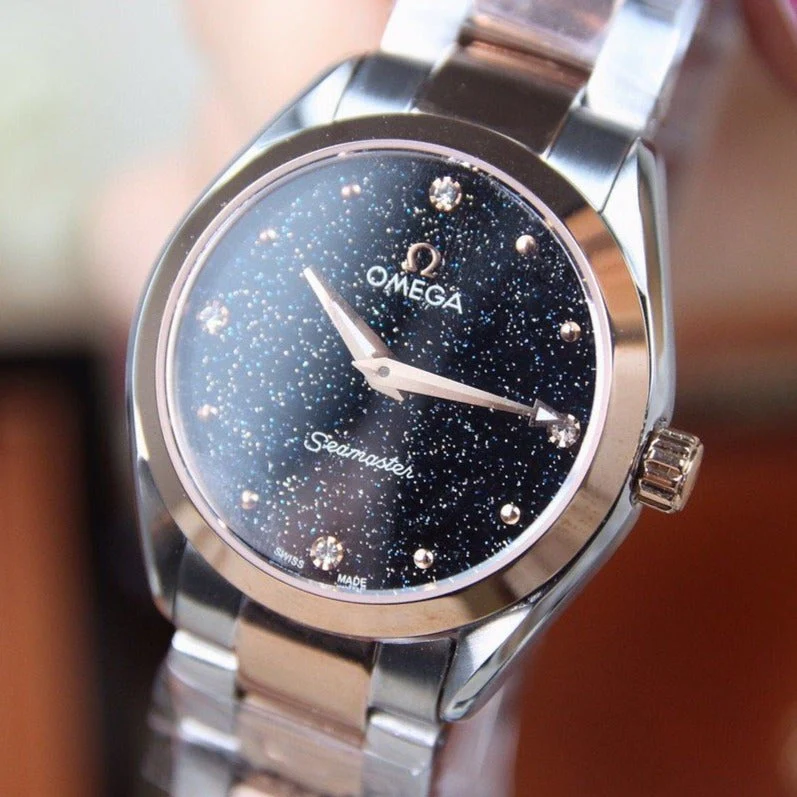 Omega Watch SEAMASTER QUARTZ 33MM TWO-TONE BLACK DIAL