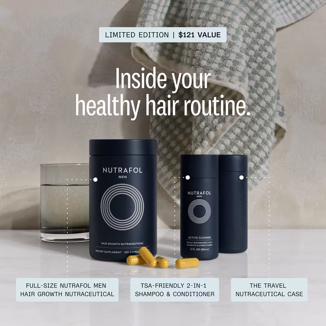 NUTRAFOL  Men Daily Hair Health Routine Set