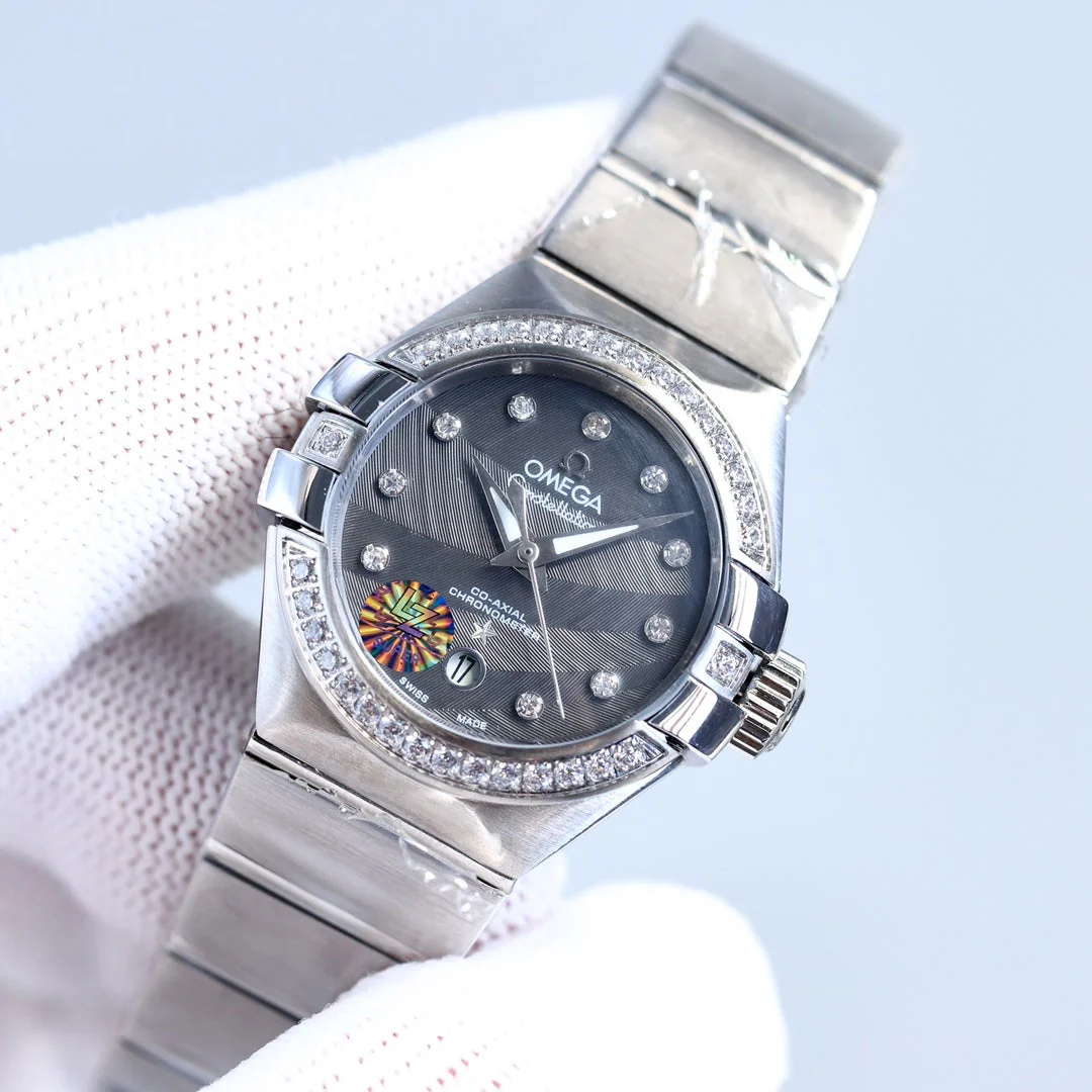 Omega Watch CONSTELLATION 27MM STEEL DIAMOND BEZEL