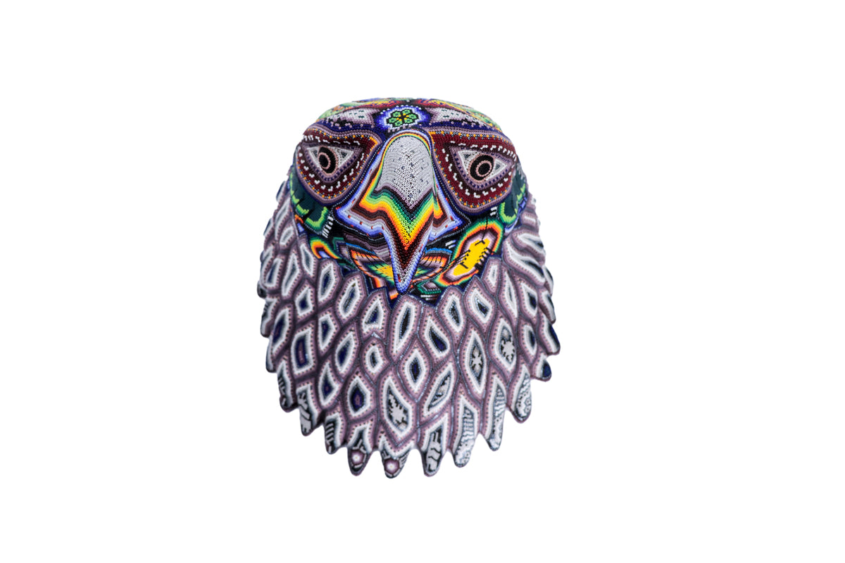 Cabeza Águila – Obra de Arte Huichol